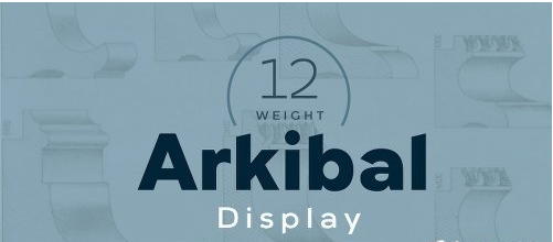 Arkibal Display Font Family - 12 Fonts