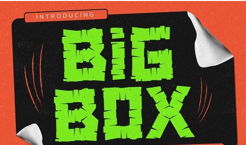 BIG BOX - Unique Display Font