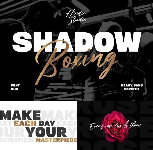 Shadow Boxing Font Duo 1890769