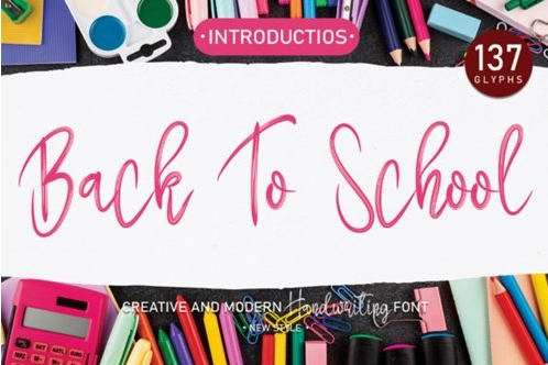 Back to School Font