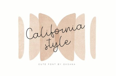 California Style Font