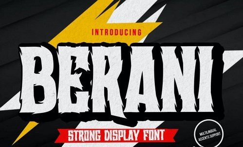 BERANI - Strong Display Font