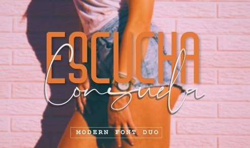 Escucha Consuela Font Duo Font Family - 2 Fonts