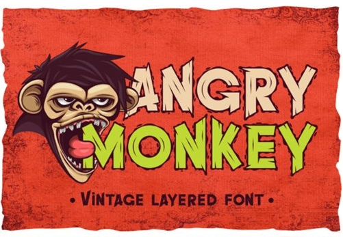 Angry Monkey Font
