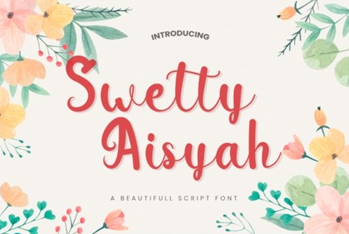 Sweety Aisyah Font