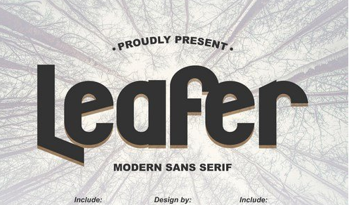 Leafer Modern Sans Serif Font