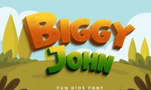 Biggy John - Kids Font