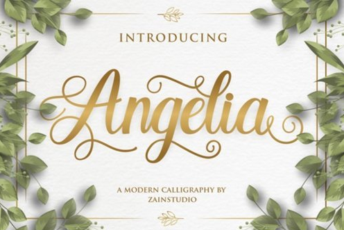 Fontbundles - Angelia Modern Script Font 476861
