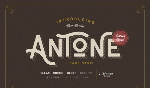 Antone Family - 7 FONTS