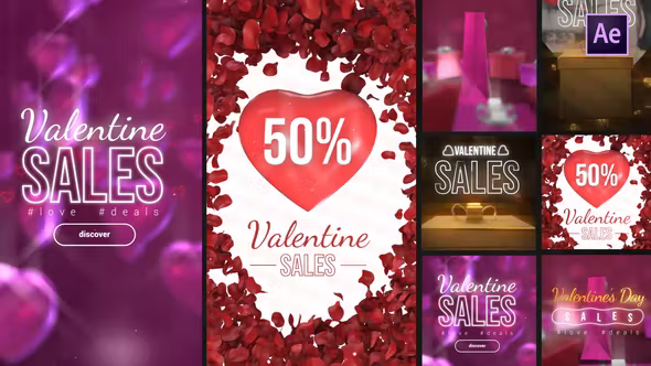 Videohive Valentine Sales Instagram Stories 35915180