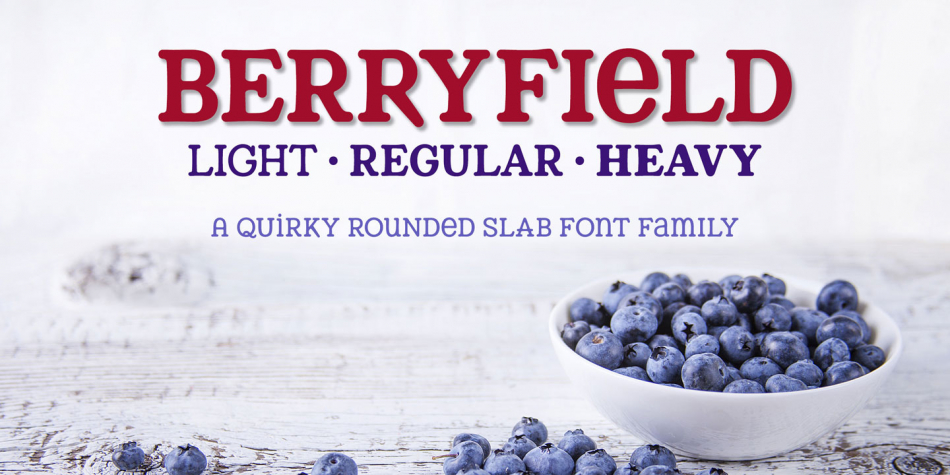 Berryfield Font Family - 3 Fonts