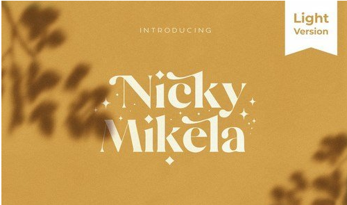 Mikela Light - Gorgeous Typefaces