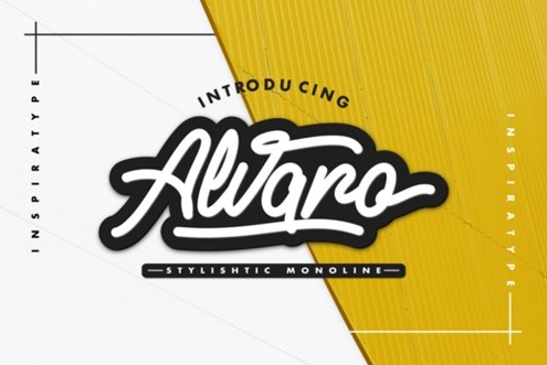 FontBundles - Alvaro - Stylistic Monoline 241515