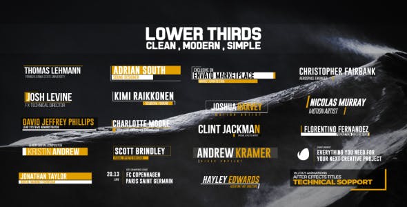 Videohive 20 Corporate Lower Thirds 17334153