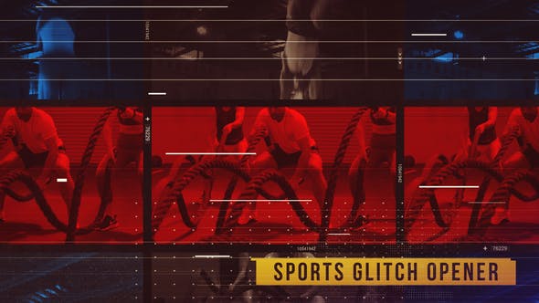 Videohive Sports Glitch Opener 23872167