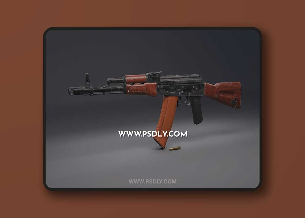 3D Models AK74 assault rifle 3D Model