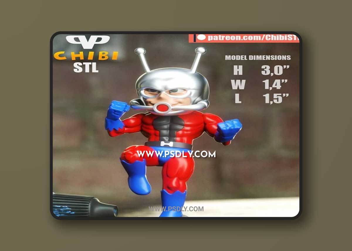 3DXM - Ant-Man Chibi (Marvel)