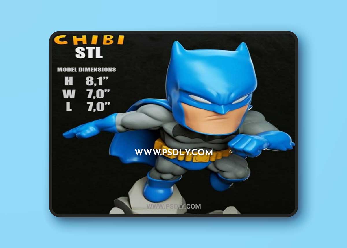 3DXM - Batman Chibi 3D Model