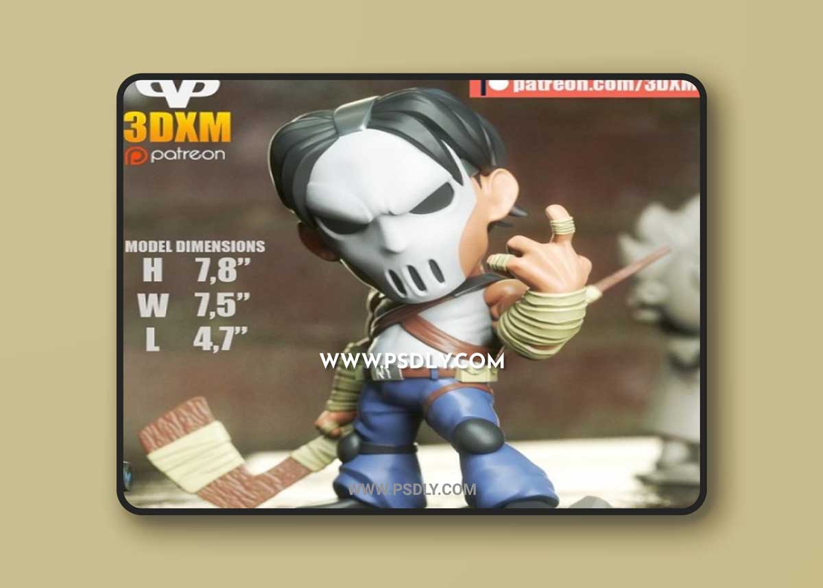 3DXM - Casey Jones Chibi 3D Model