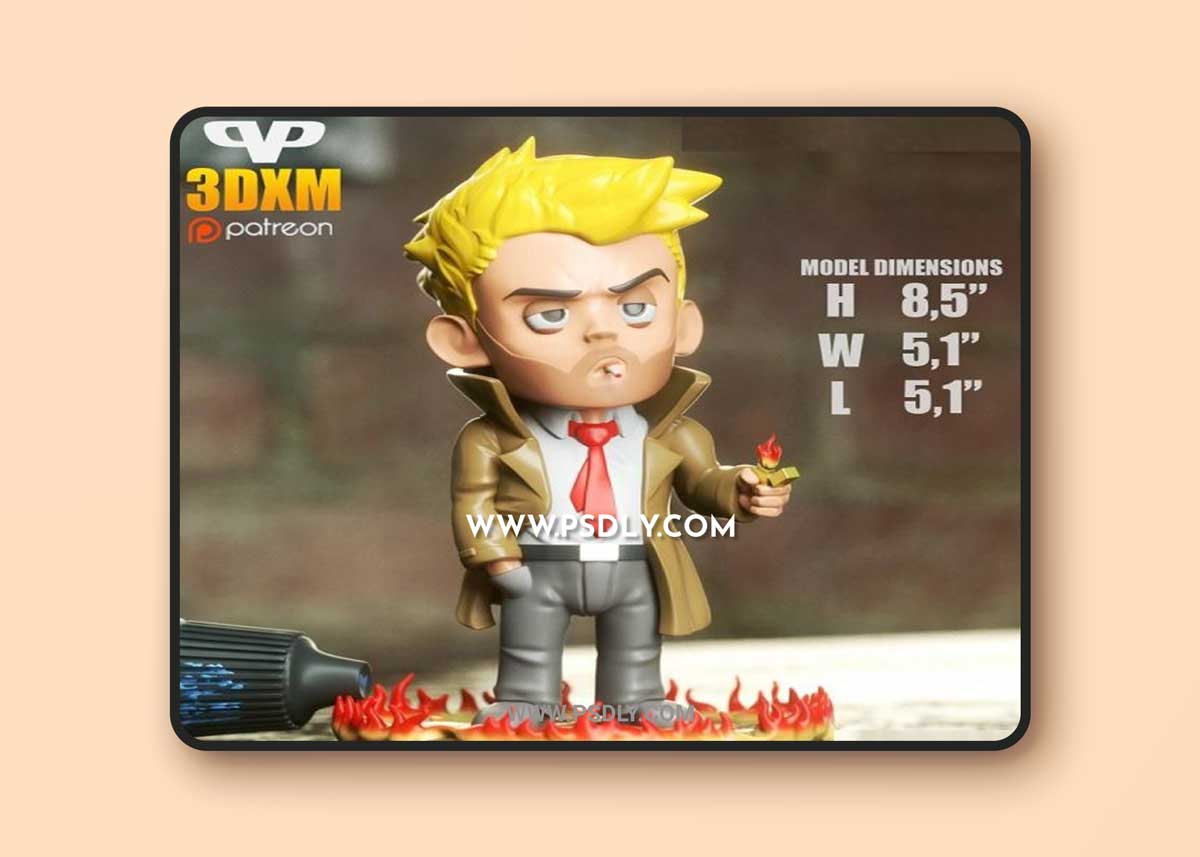 3DXM - Constantine Chibi 3D Model
