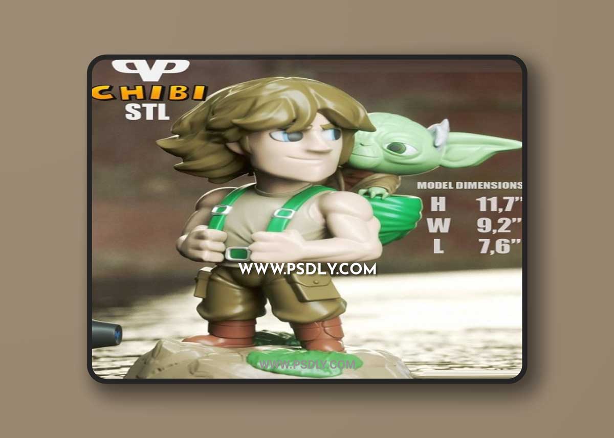 3DXM - Luke and Yoda Chibi