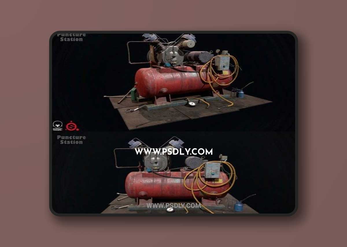 Air Compressor 3D Model