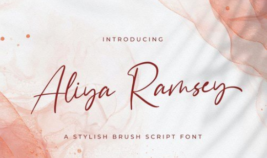 Aliya Ramsey - Handwritten Font