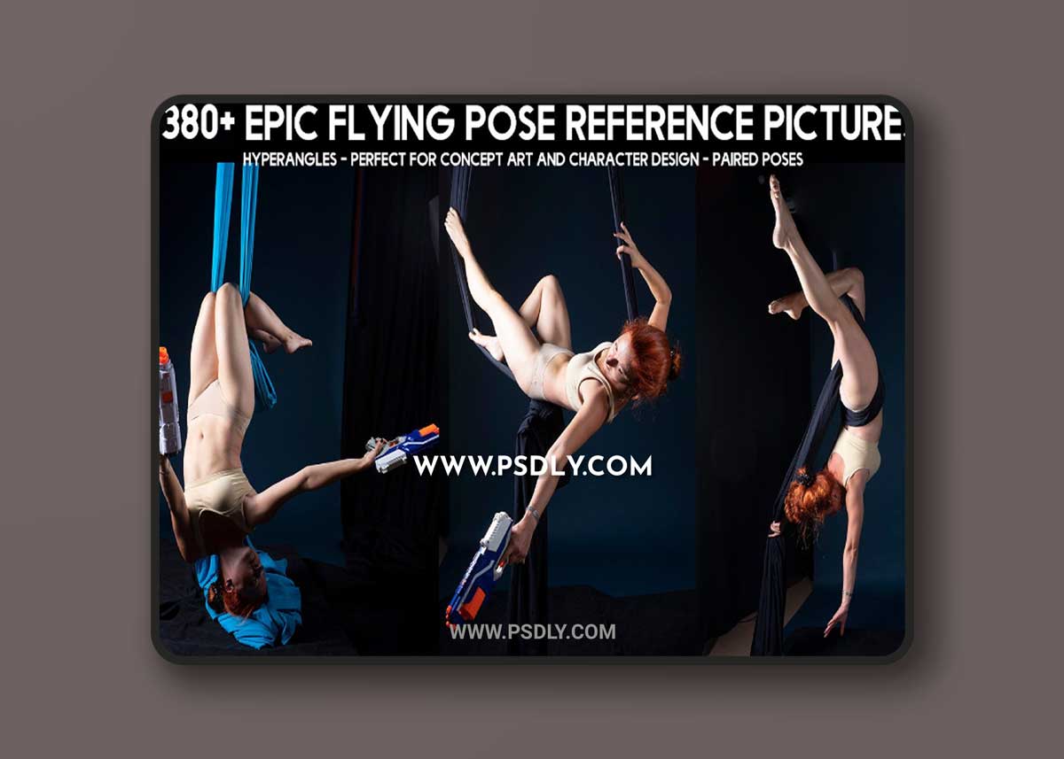 ArtStation - Grafit Studio - 380+ Epic Flying Pose Reference Pictures