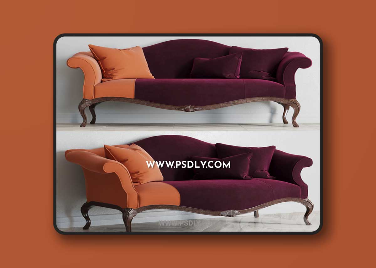 Baker King George settee 3D Model