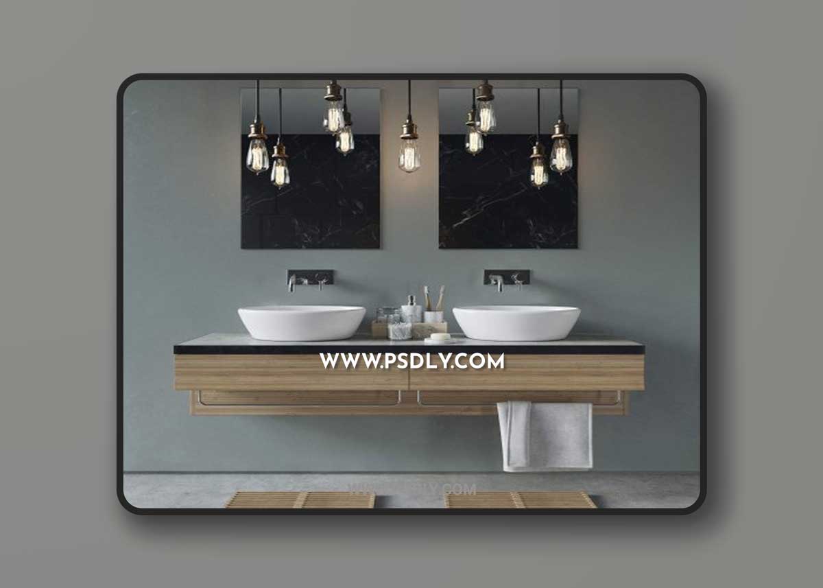 Bathroom set VC vol.001 3D Model