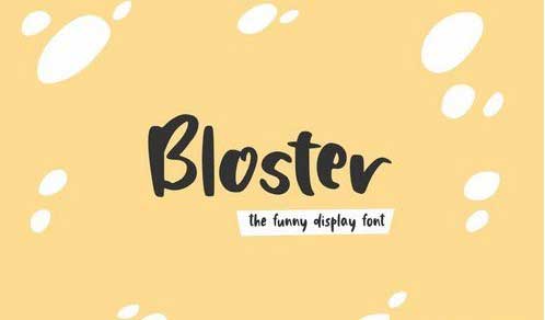 Bloster - The Funny Display Font