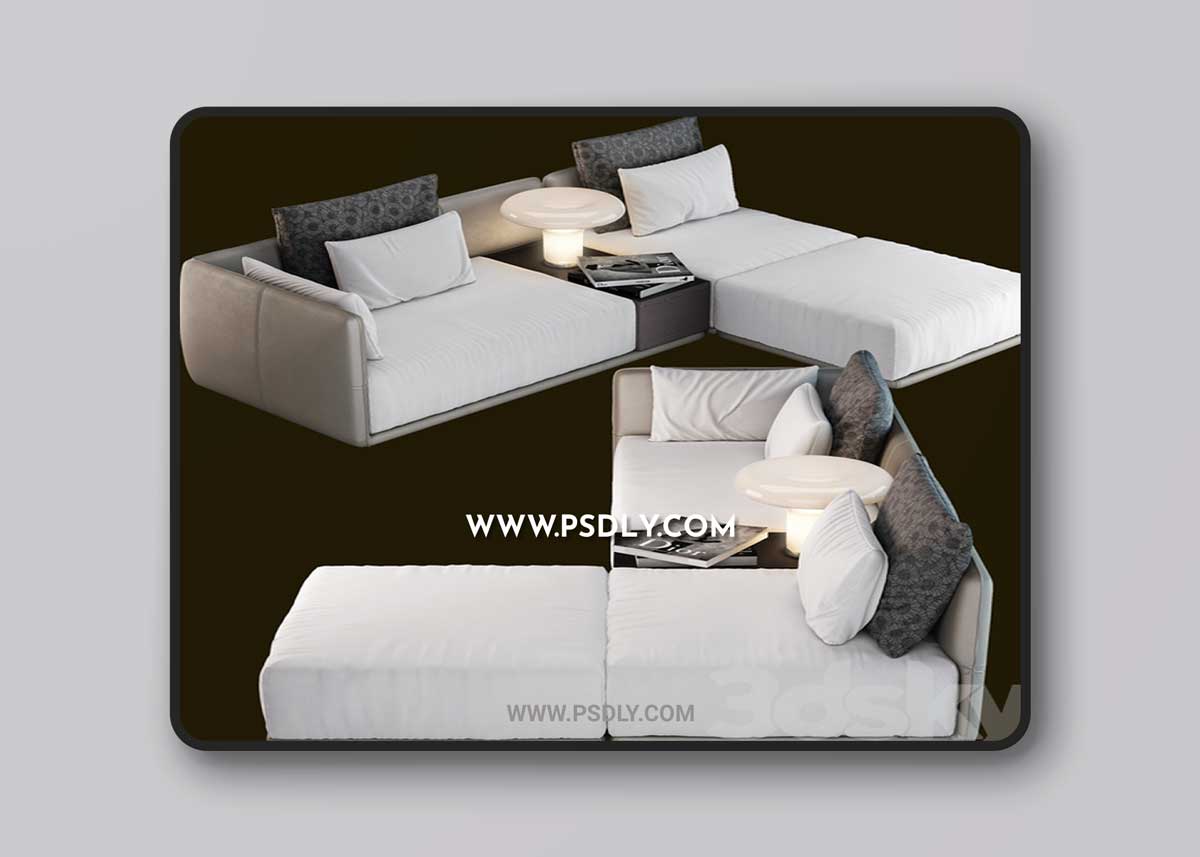 Camerich LA Elan Sectional 3D Model