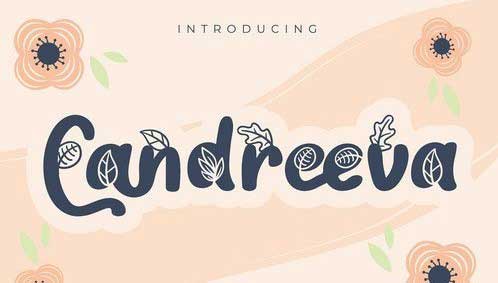 Candreeva Fancy Flower Typeface Font