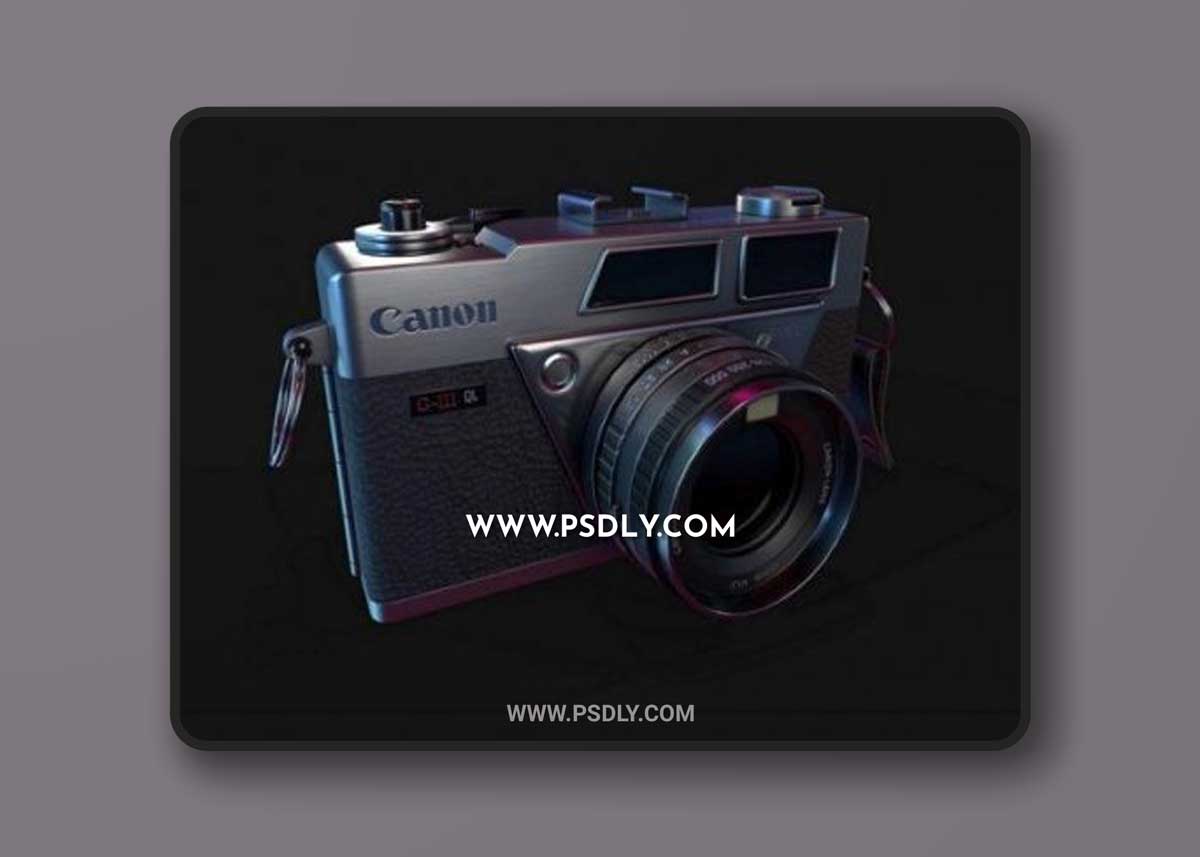 Canon Vintage Camera 3D Model