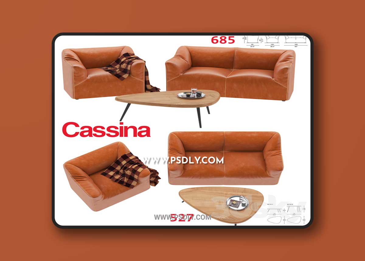 Cassina 685 3D Model