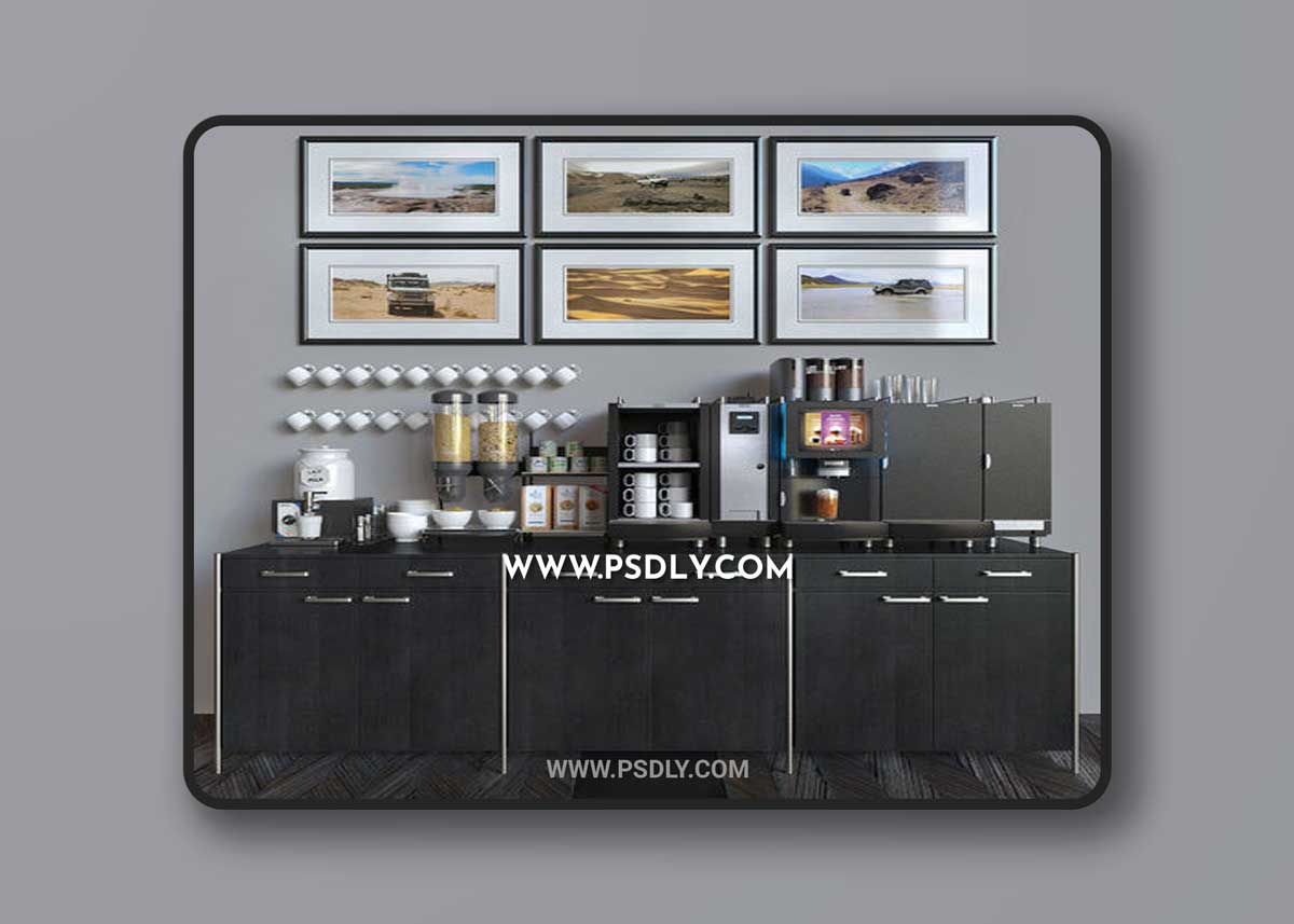 Cgtrader - FRANKE FoamMaster 850 black and Casselin