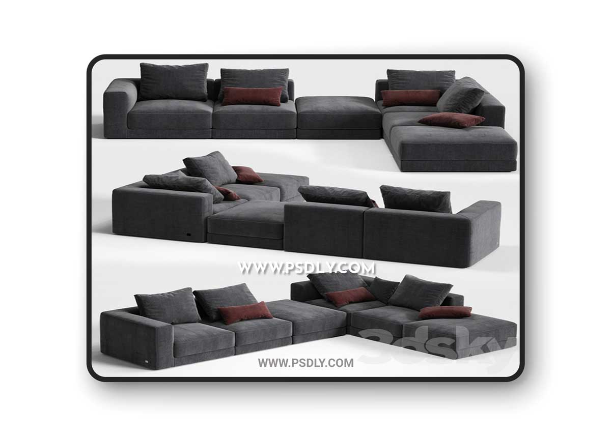 Colombini Casa KERMESSE Sofa 3D Model