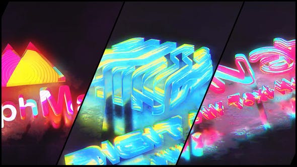 Videohive Colorful Abstract Extrusion Logo Reveal 35890795