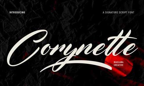 Corynette Signature Script Font