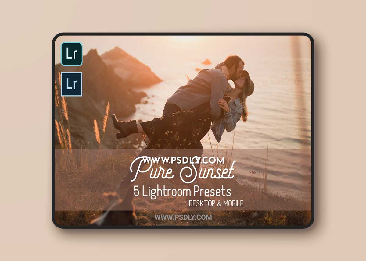 CreativeMarket - Pure Sunset Lightroom Presets 4400317