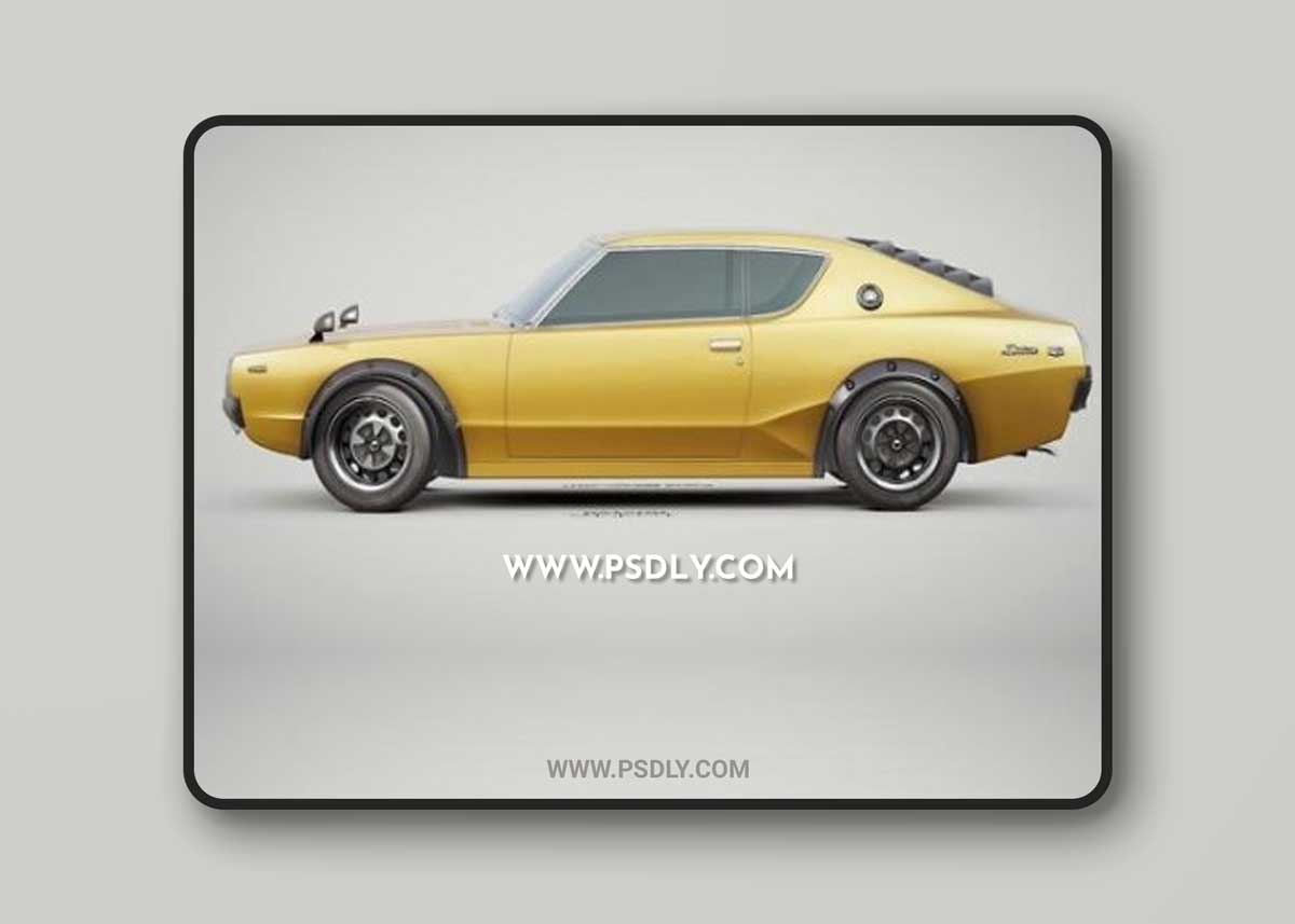 Datsun 240k GT 1973 3D Model