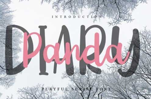 Diary Panda Font