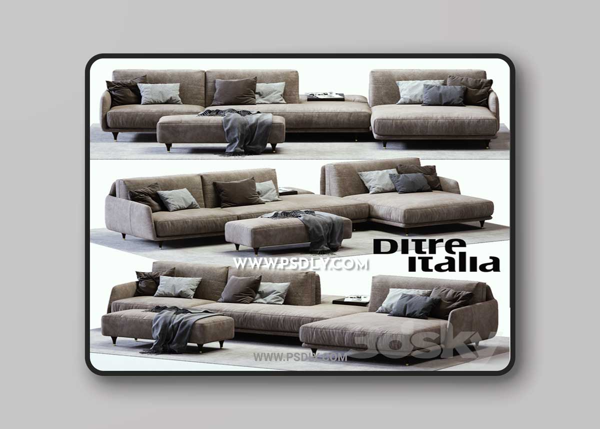 Ditre Italia ELLIOT Sofa 3D Model