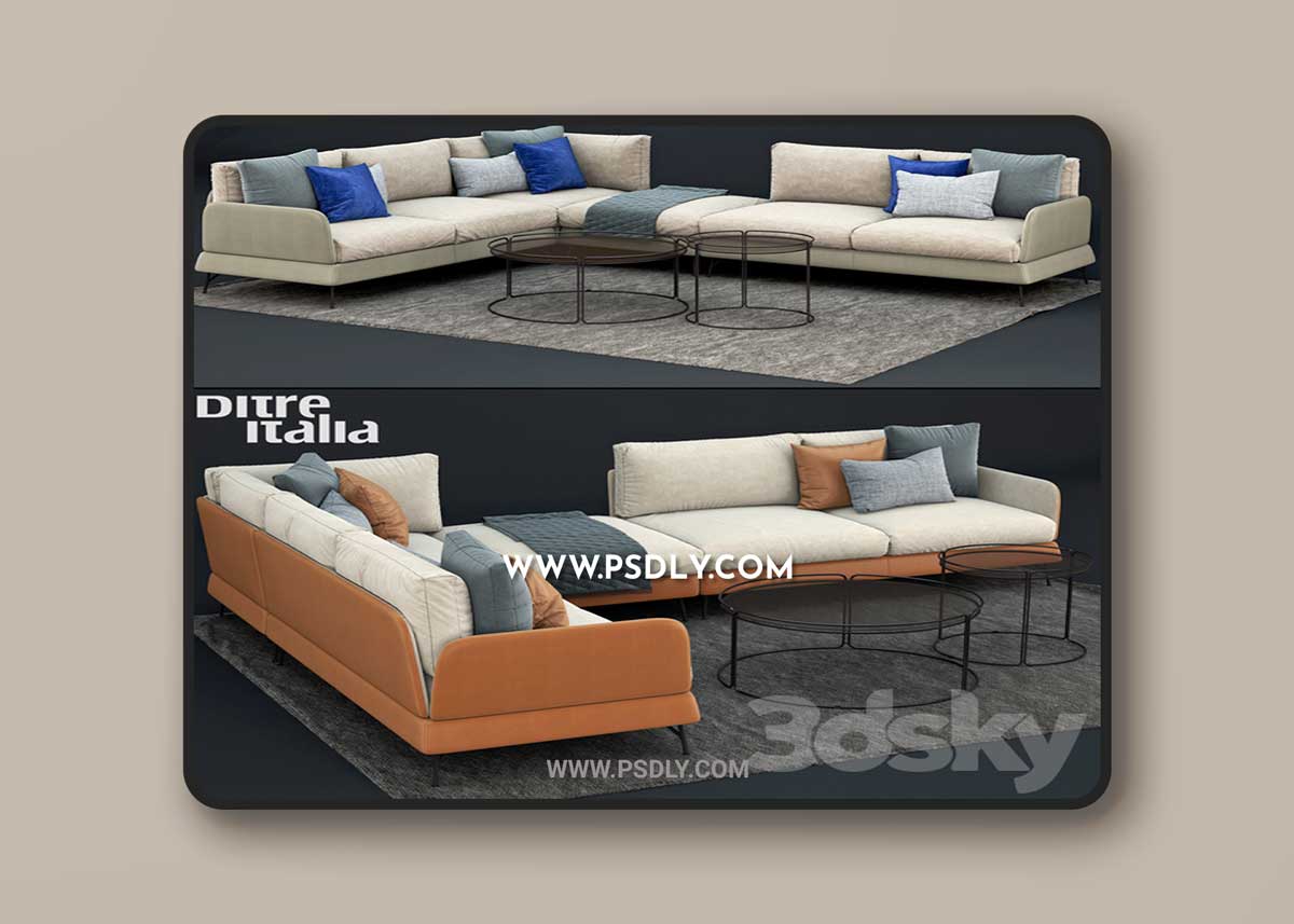 Ditre Italia JASPER Canapé 3D Model