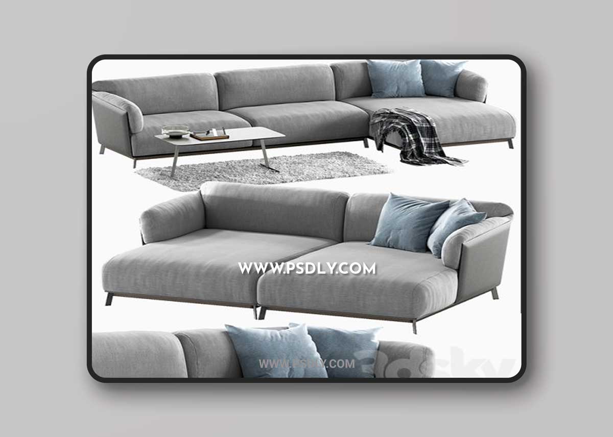 Ditre Italia Kailua Sofa 01 3D Model