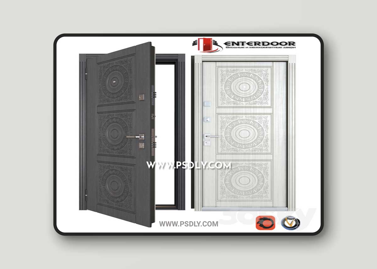 Entrance metal doors EnterDoor Bohema 3D Model