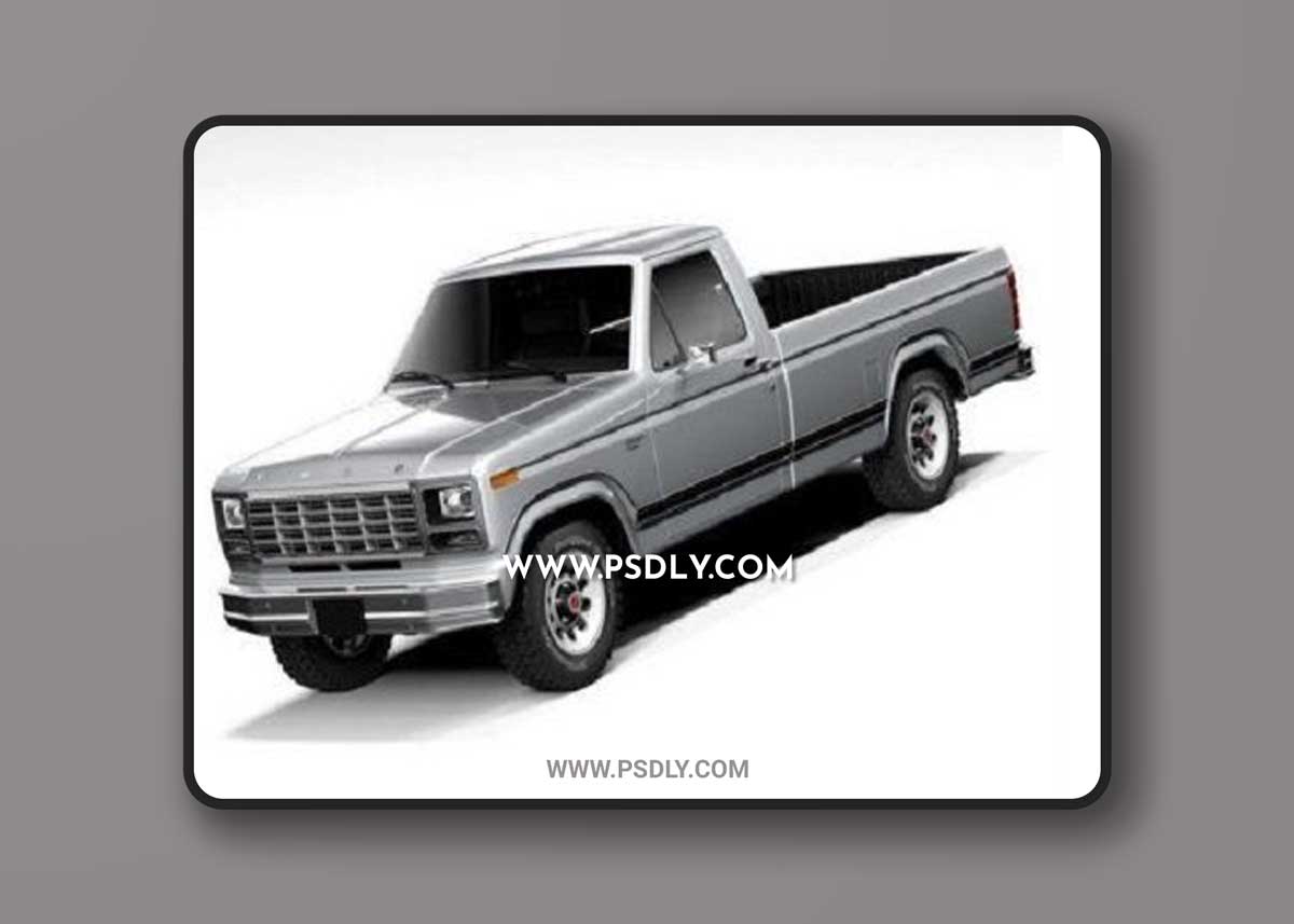 Ford F-150 Ranger 1980 3D Model