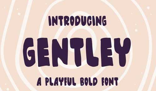 Gentley - A Playful Bold Font