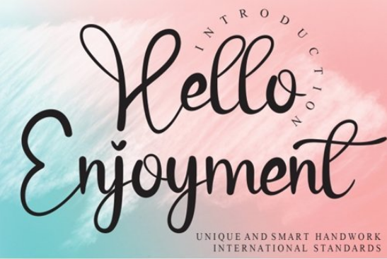 Hello Enjoyment Font