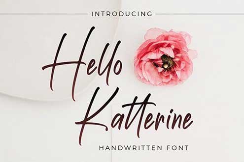 Hello Katterine Font